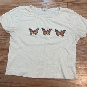 Urban Outfitters Butterfly Baby Tee